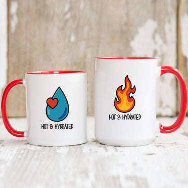 Fire & Water Matching Mugs For Couples